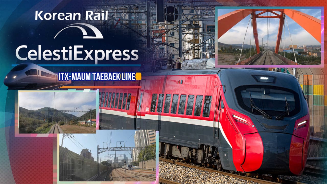 韩国铁路 Celesti特快 ITX-MAUM 太白线丨Korean Rail Celesti Express ITX-MAUM Taebaek Line-星玥资源网
