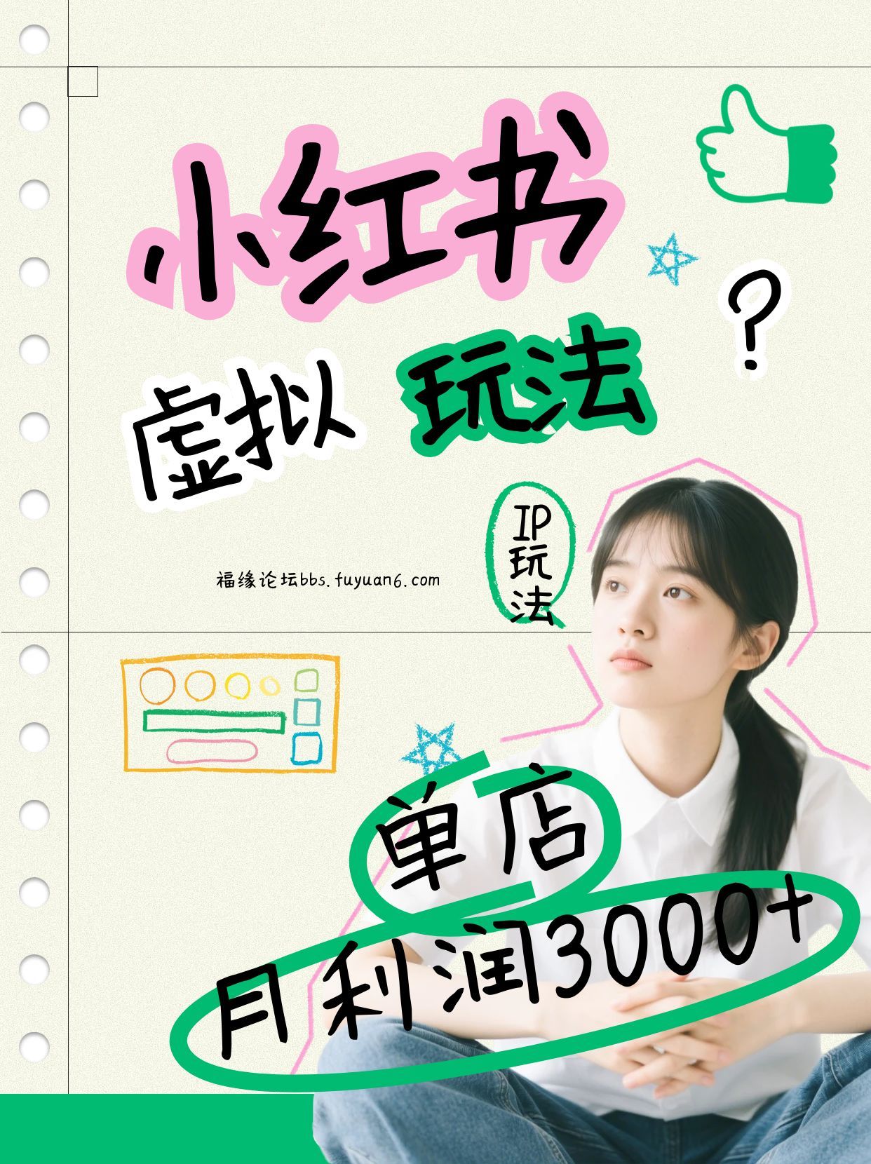 小红书虚拟玩法（铺货流和单品玩法），单店月利润3000+，IP打法+原创商品（0违规）-星玥资源网