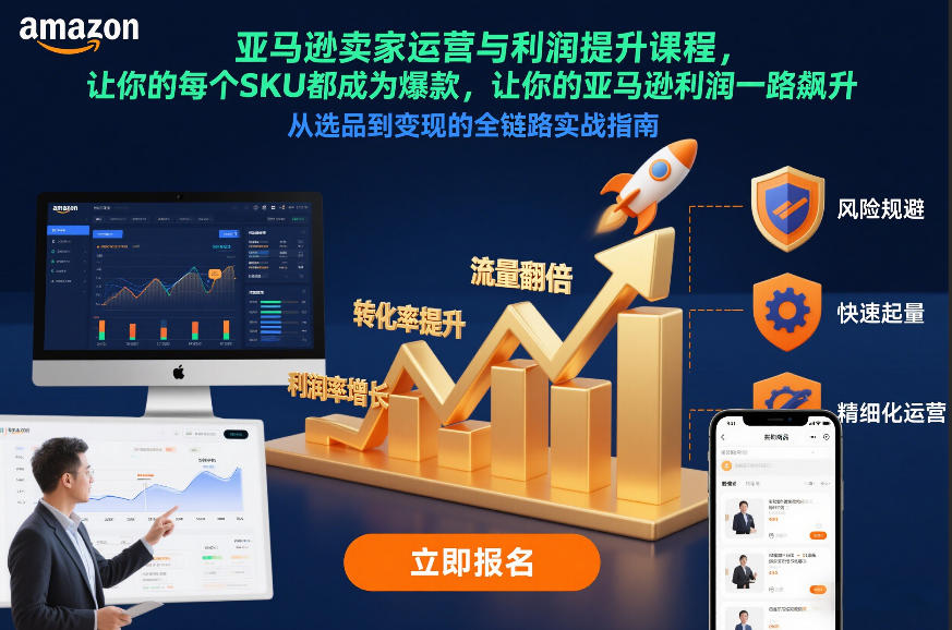 亚马逊卖家运营与利润提升课程，让你的每个SKU都成为爆款，让你的亚马逊利润一路飙升（更新12月）-星玥资源网