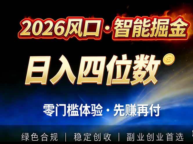 （17000期）2026智能美金套利，全自动对冲策略护航，低门槛可实操。单人单日2000+全自动运行省心省力-星玥资源网