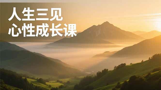 （16897期）人生三见心性成长课，见天地众生自己，搞透人性安顿身心，活出清晰自我，内在富足无价-星玥资源网
