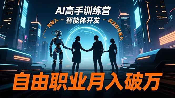 （16602期）AI高手训练营3.0，ChatGPT，Midjourney，智能体开发，自由职业月入破万-星玥资源网