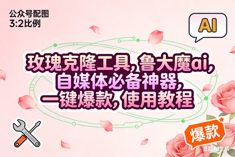 （16859期）玫瑰克隆，鲁大魔ai，自媒体必备神器，一键爆款工具，详细使用教程-星玥资源网