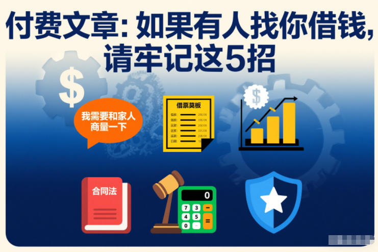 付费文章：如果有人找你借钱，请牢记这5招-星玥资源网