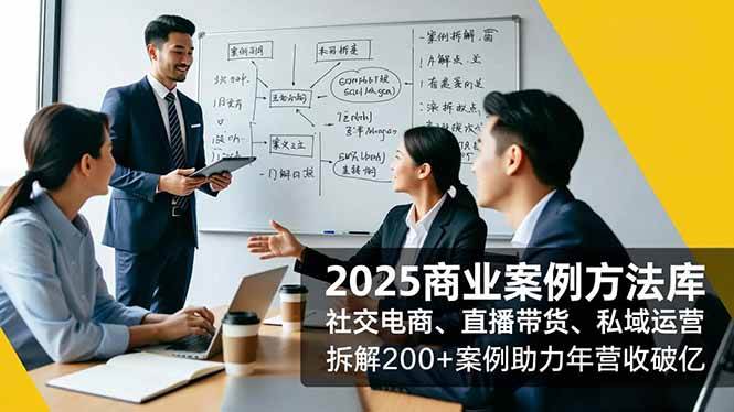 （16713期）2025商业案例方法库，社交电商、直播带货、私域运营，拆解200+案例助力年营收破亿-星玥资源网