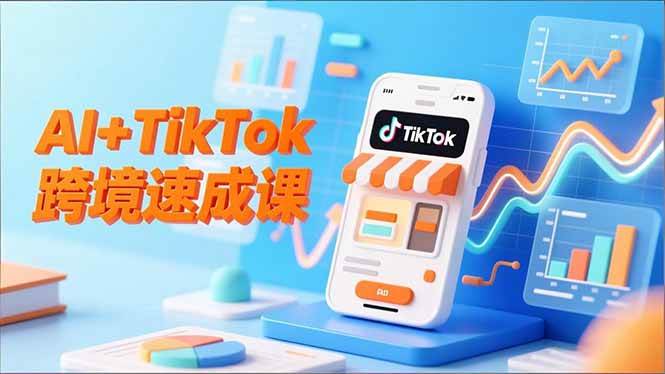 （16745期）AI+TikTok跨境速成课，智能翻译、店铺定位、流程拆解，7天高效上线运营-星玥资源网