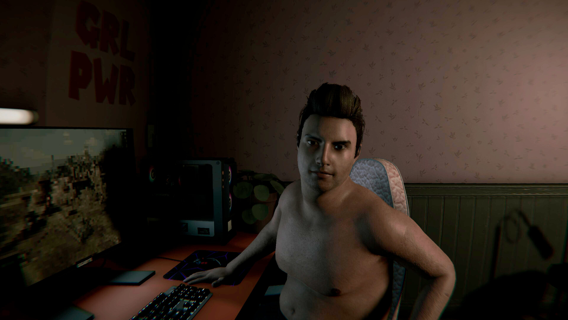 我在一个胖子的房子里醒来：他三十多岁，喜欢啤酒和游戏/I woke up in the house of a fat man: he’s over 30 years old and loves beer and games