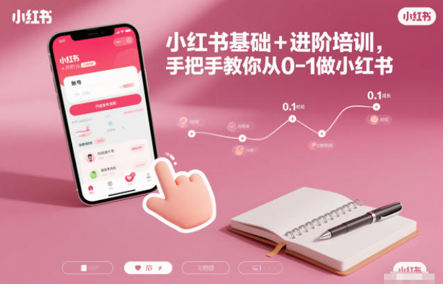 小红书基础+进阶培训，手把手教你从0-1做小红书-星玥资源网