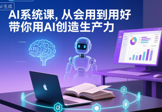 AI系统课，从会用到用好，带你用AI创造生产力-星玥资源网