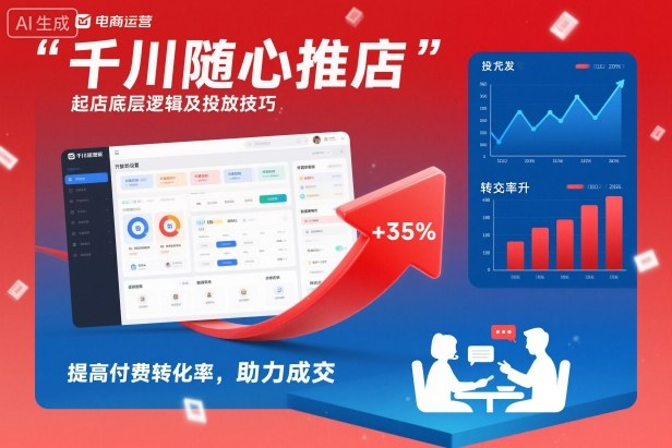 千川随心推起店底层逻辑及投放技巧，提高付费转化率，助力成交-星玥资源网
