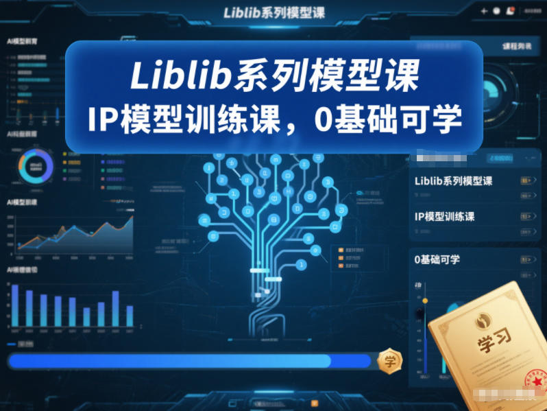 Liblib系列模型课，IP模型训练课，0基础可学-星玥资源网