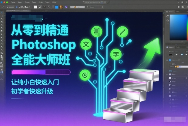 从零到精通Photoshop全能大师班，让纯小白快速入门，初学者快速升级-星玥资源网