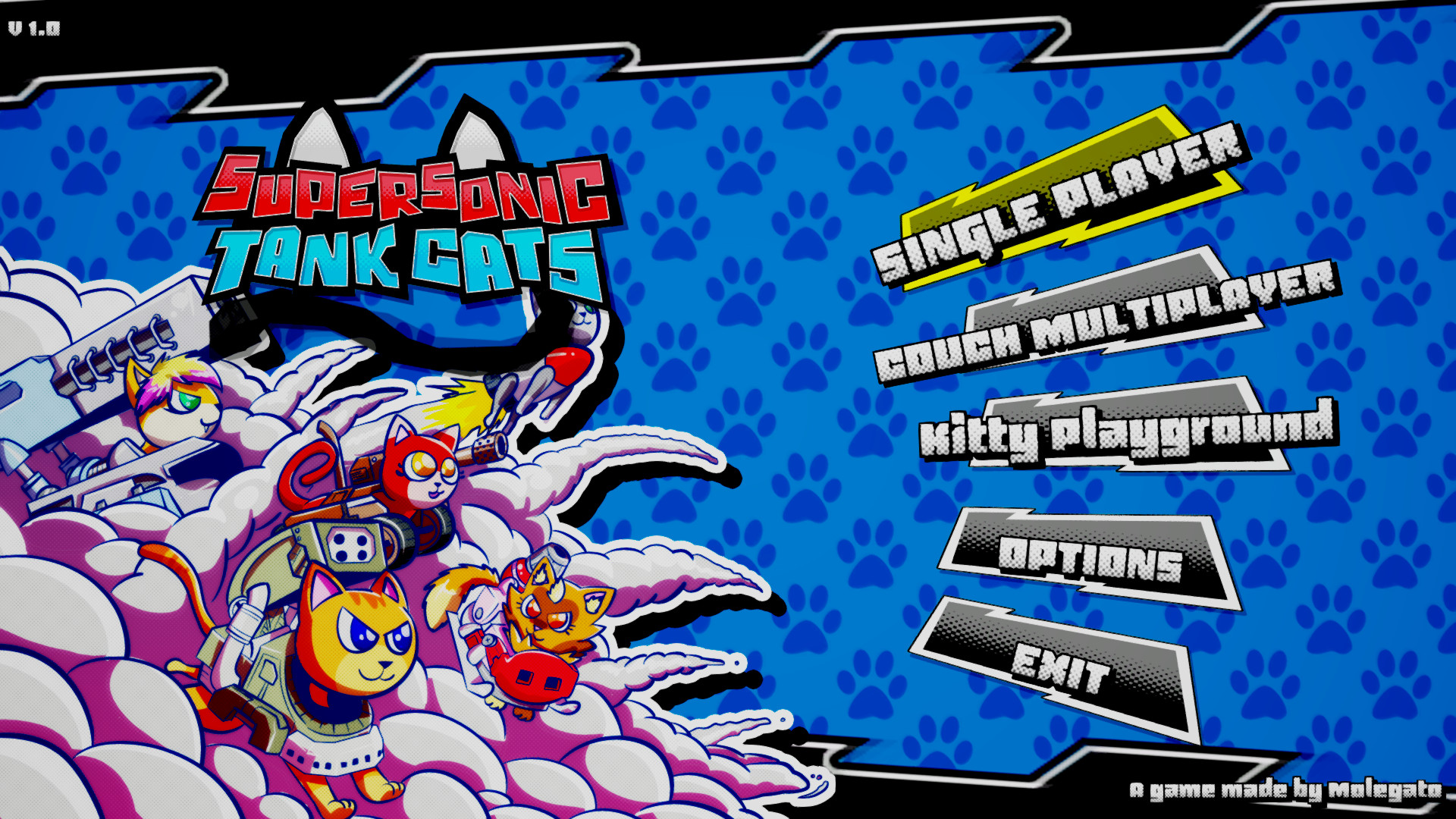 《超音速坦克猫 Supersonic Tank Cats》Switch英文版NSP下载-星玥资源网