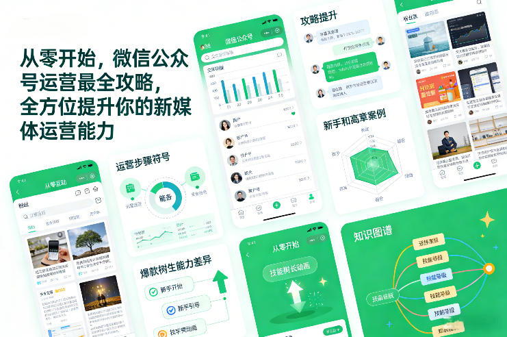 从零开始，微信公众号运营最全攻略，全方位提升你的新媒体运营能力-星玥资源网