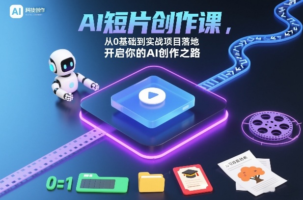 AI短片创作课，从0基础到实战项目落地，开启你的AI创作之路-星玥资源网