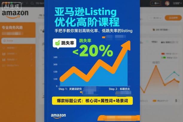 亚马逊Listing优化高阶课程，手把手教你策划高转化率、低跳失率的listing-星玥资源网