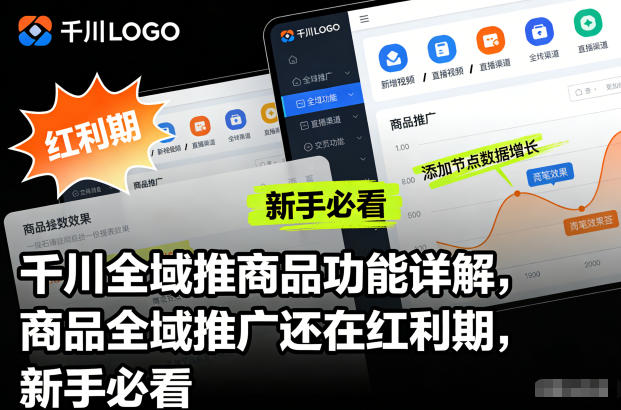 千川全域推商品功能详解，商品全域推广还在红利期，新手必看-星玥资源网