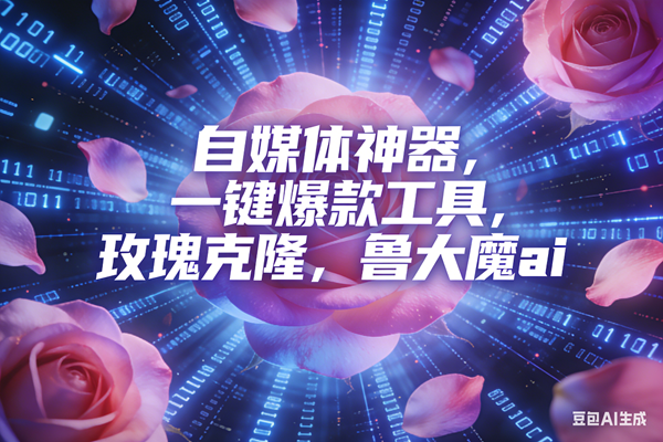 （16949期）ai鲁大魔，自媒体必备的软件，玫瑰克隆神器，一键爆款，详细教程-星玥资源网