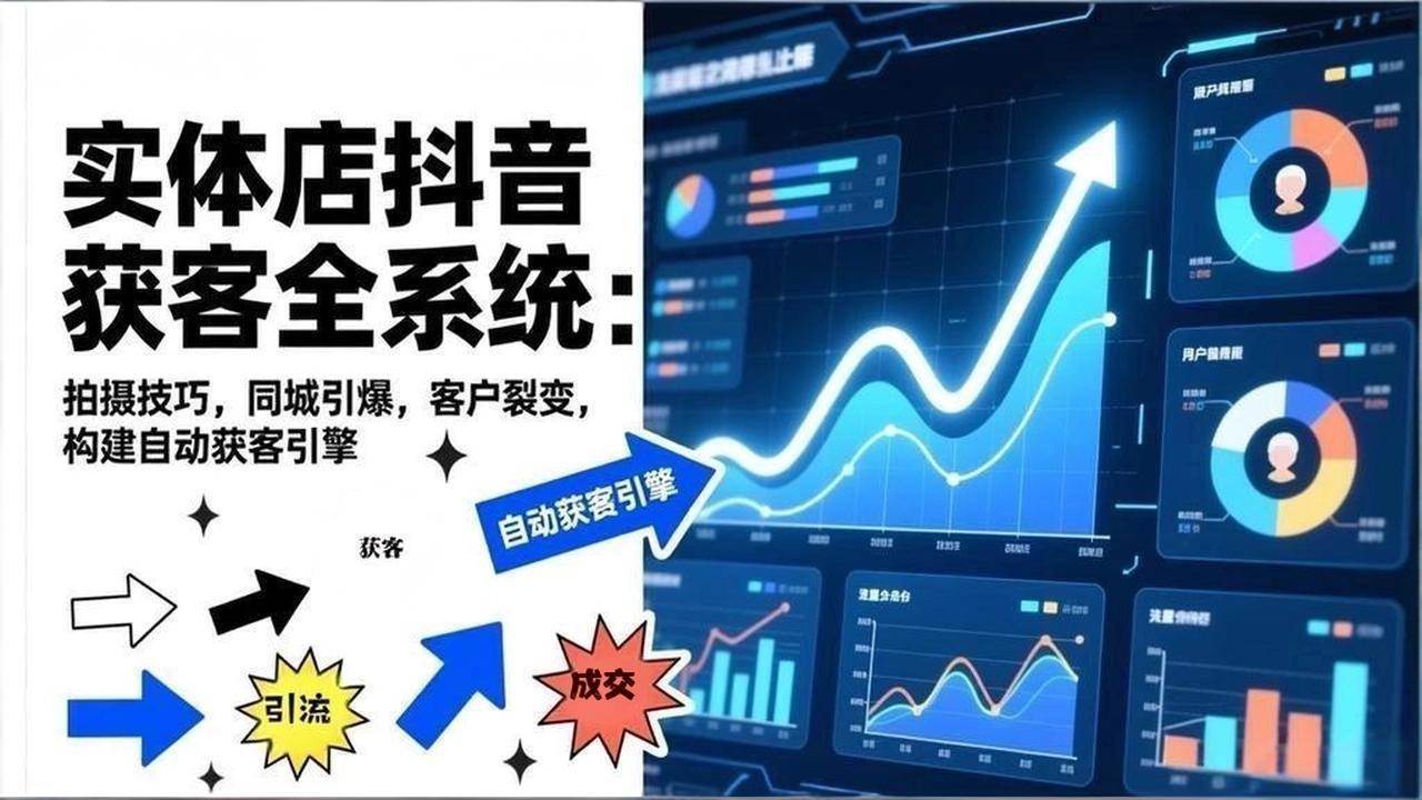 （17090期）2026实体店抖音获客全系统：拍摄技巧，同城引爆，客户裂变，构建自动获客引擎-星玥资源网