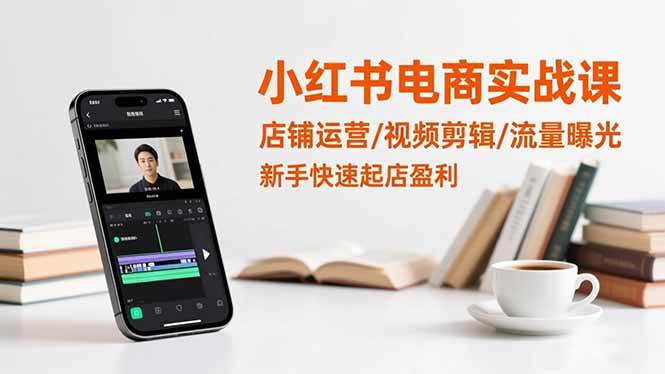 （16536期）小红书电商实战课：店铺运营/视频剪辑/流量曝光，新手快速起店盈利-星玥资源网