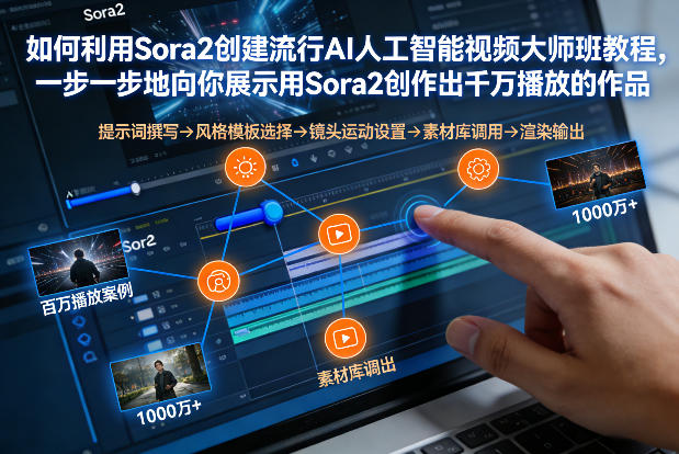 如何利用Sora2创建流行AI人工智能视频大师班，一步一步地向你展示用Sora2创作出千万播放的作品-星玥资源网