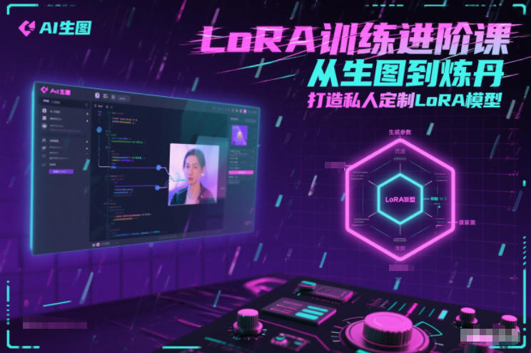 LoRA训练进阶课，从生图到炼丹，打造私人定制LoRA模型-星玥资源网
