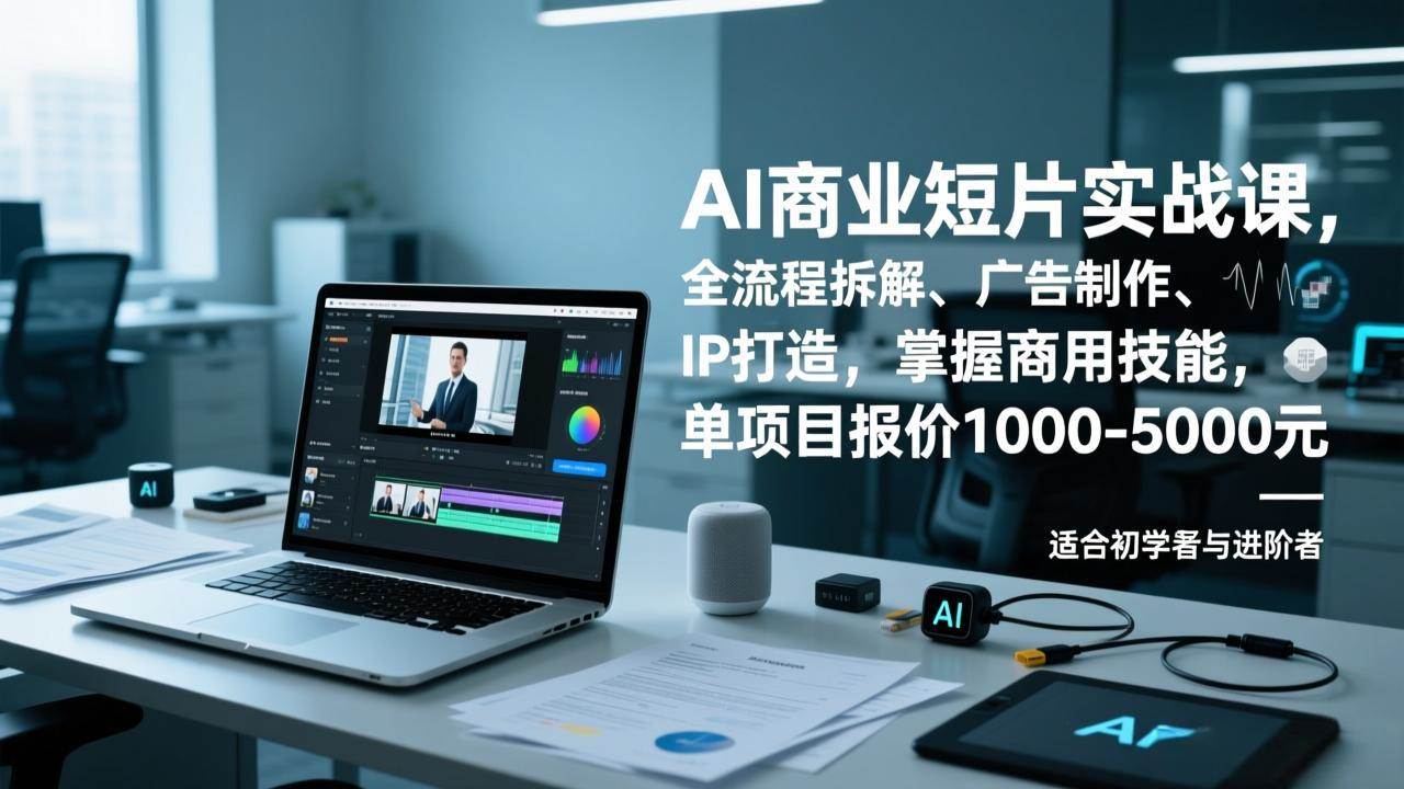 （17050期）AI商业短片实战课，全流程拆解、广告制作、IP打造，掌握商用技能，单项目报价1000-5000元-星玥资源网