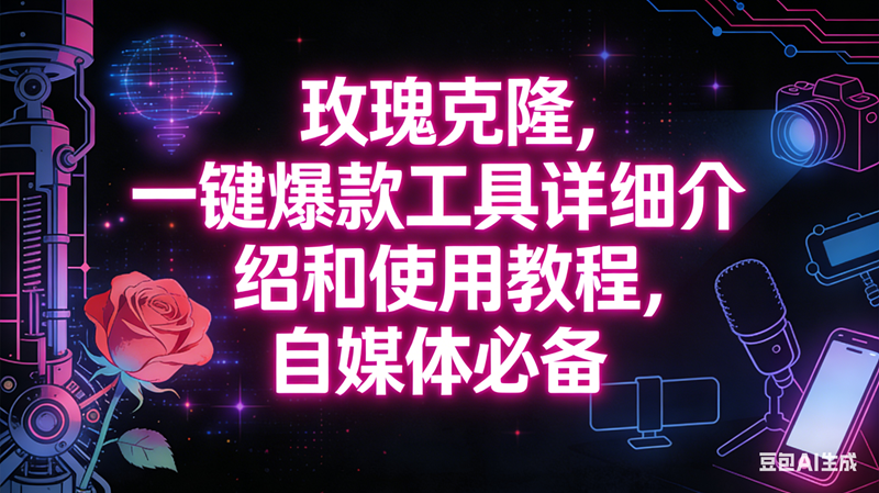 （16811期）玫瑰克隆工具，自媒体必备神器，一键爆款，详细介绍和使用教程-星玥资源网