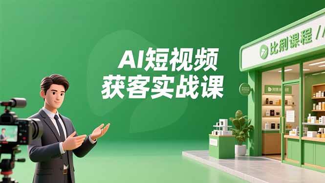 （16747期）AI短视频获客实战课，数字人创作、实体行业应用、精准引流，30天获取客源月入6万+-星玥资源网