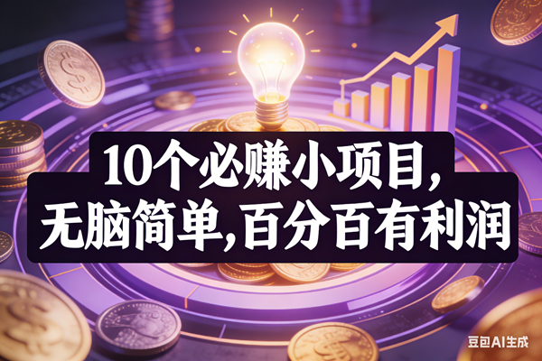 （17169期）10个必赚小项目，无脑简单，百分百有利润，副业首选，日入200+-星玥资源网