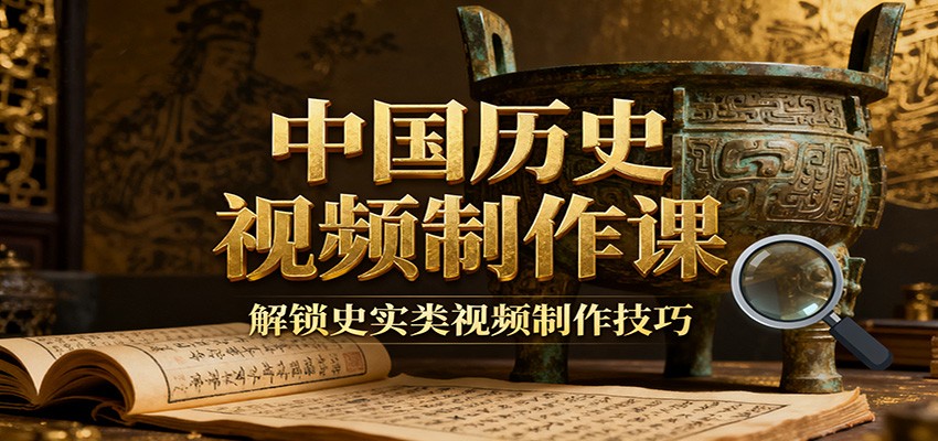 中国历史视频制作课：疆域地图集+参考文案+练习素材，解锁史实类视频制作技巧-星玥资源网